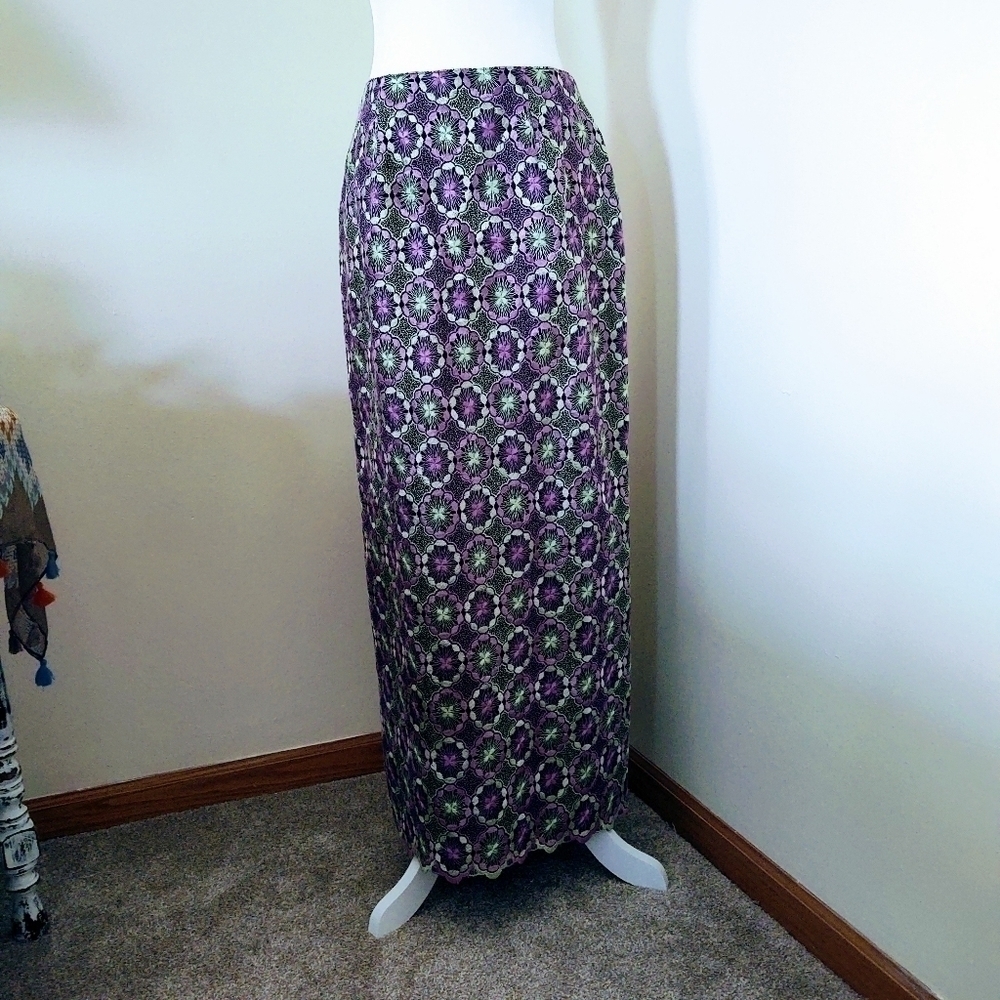 BEAUTIFUL lavender and mint green skirt
